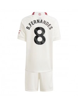 Manchester United Bruno Fernandes #8 Replika Tredje Kläder Barn 2023-24 Kortärmad (+ byxor)